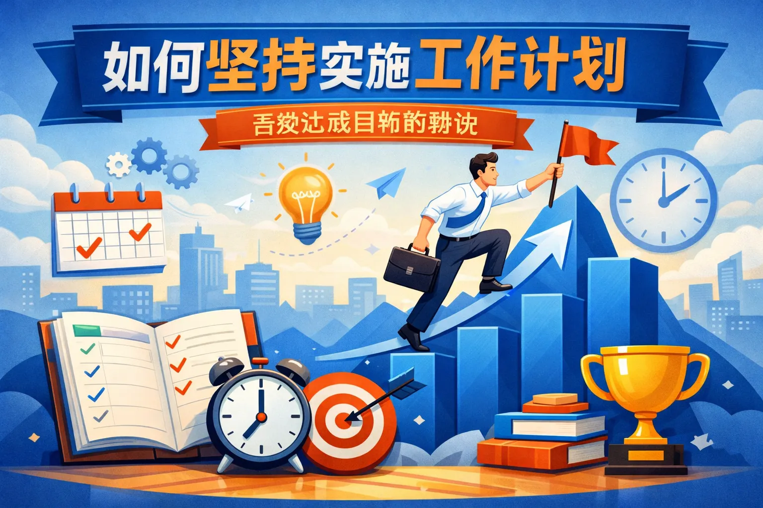 如何坚持实施工作计划