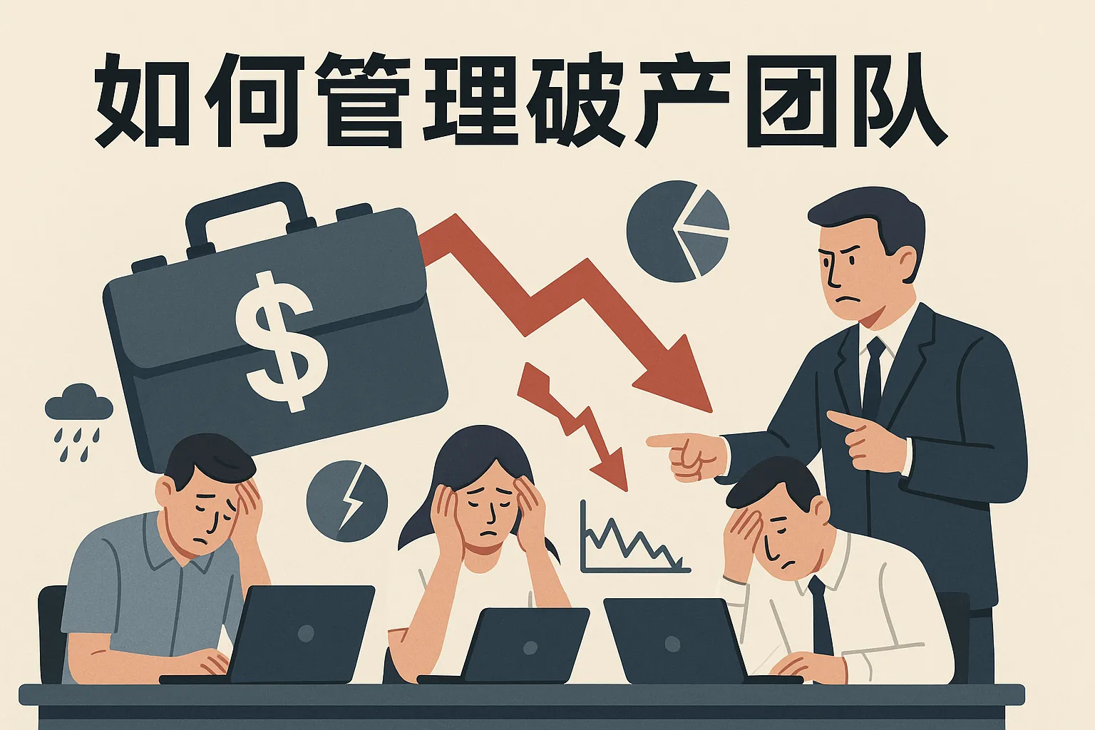 如何管理破产团队