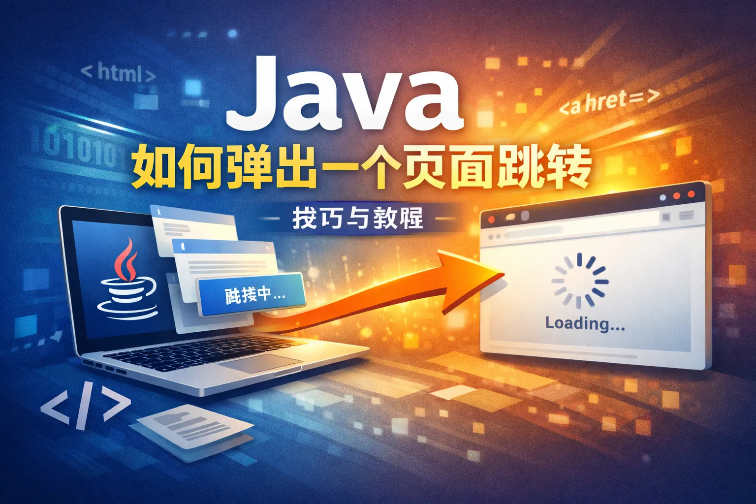 java如何弹出一个页面跳转