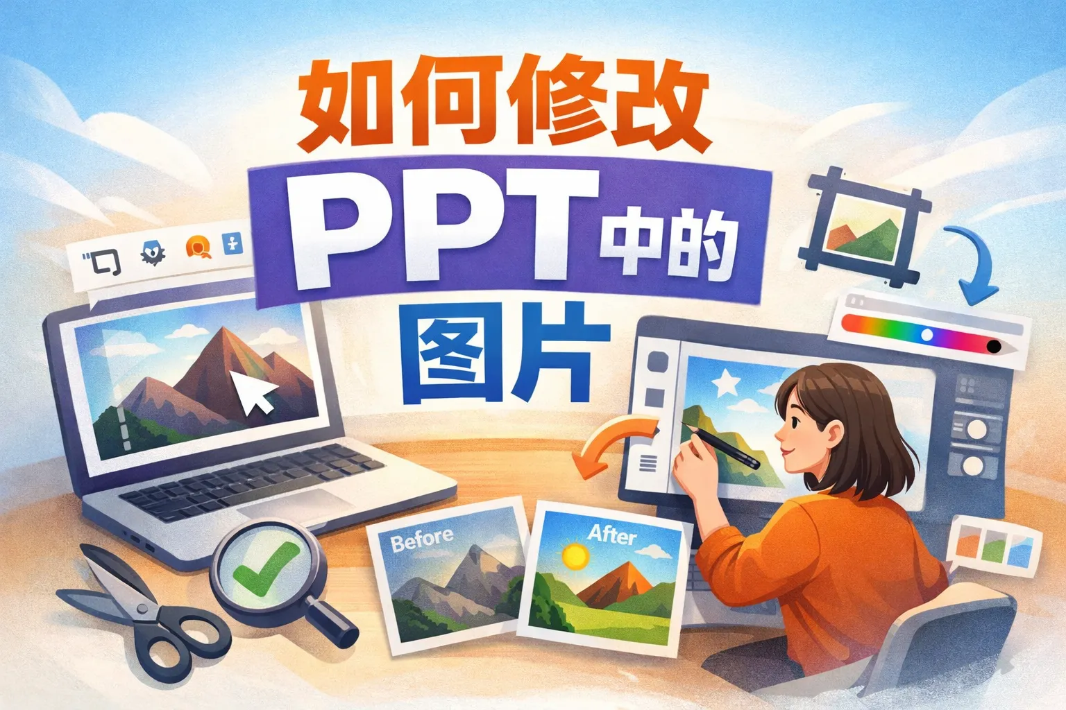 如何修改ppt中的图片