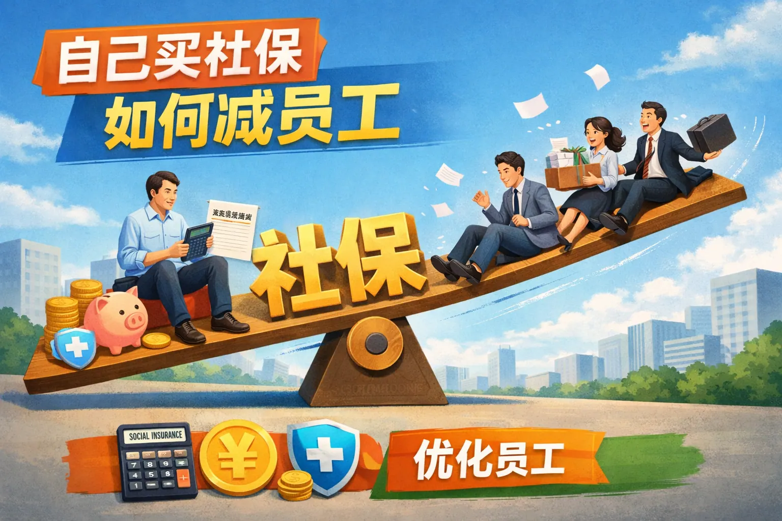 自己买社保如何减员工