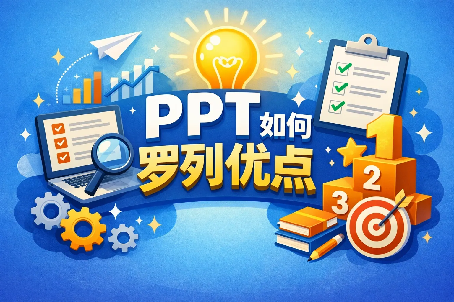 ppt如何罗列优点