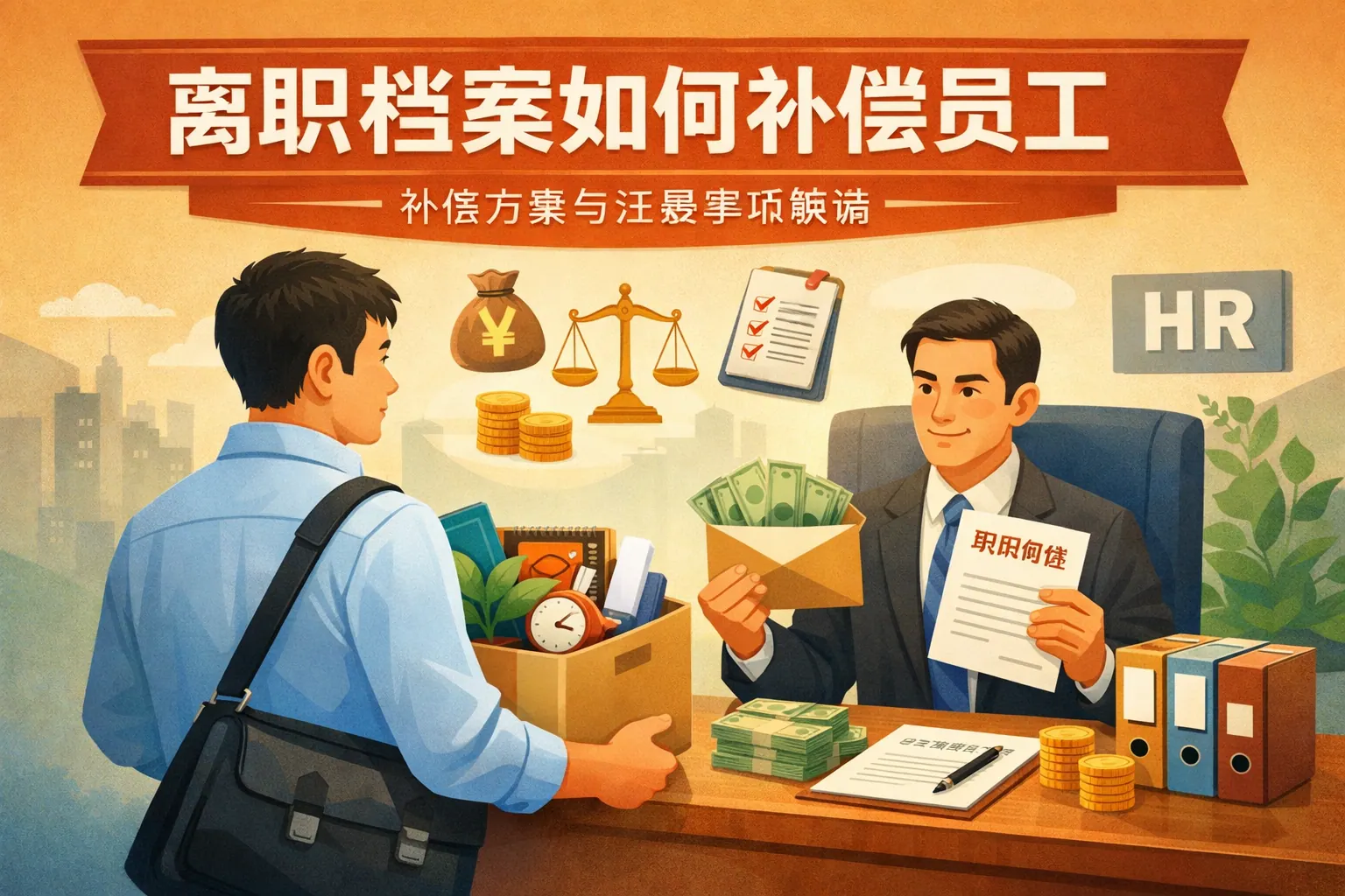 离职档案如何补偿员工