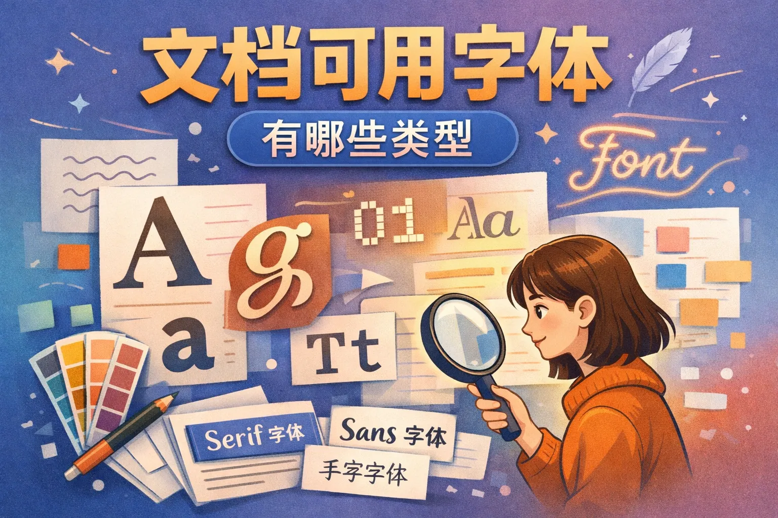 文档可用字体有哪些类型