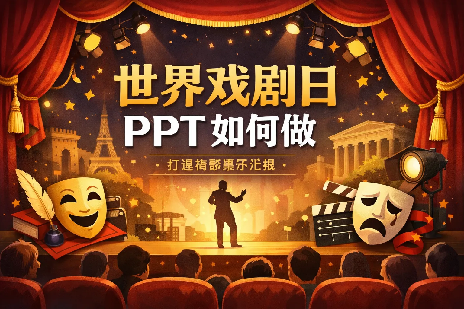 世界戏剧日PPT如何做