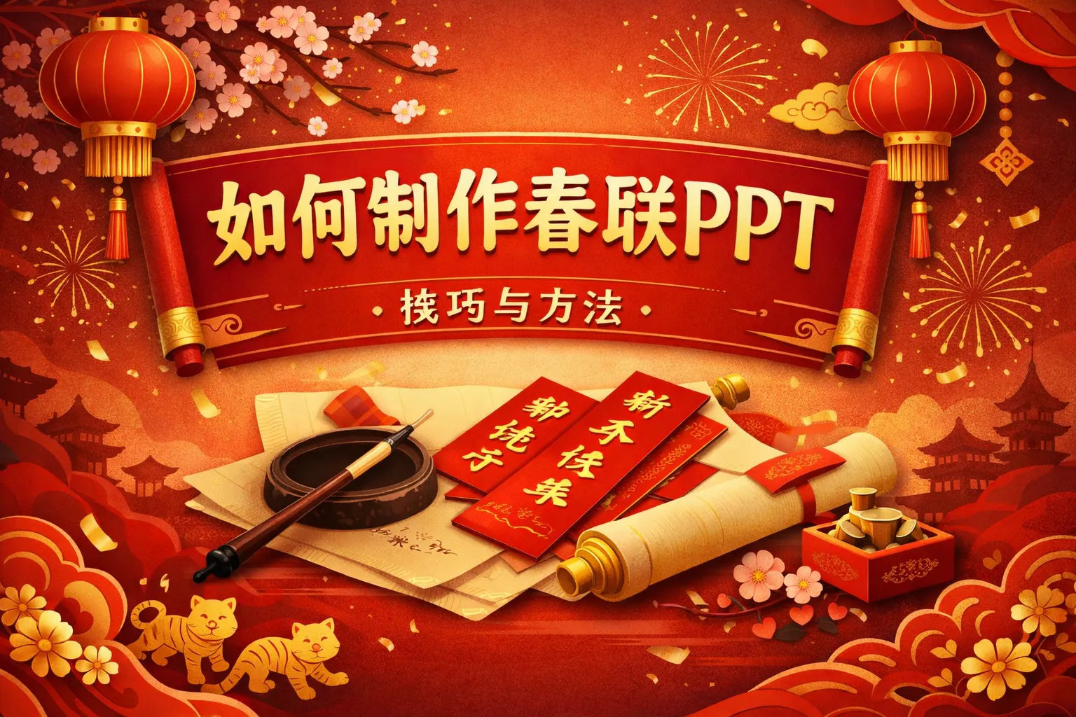 如何制作春联ppt