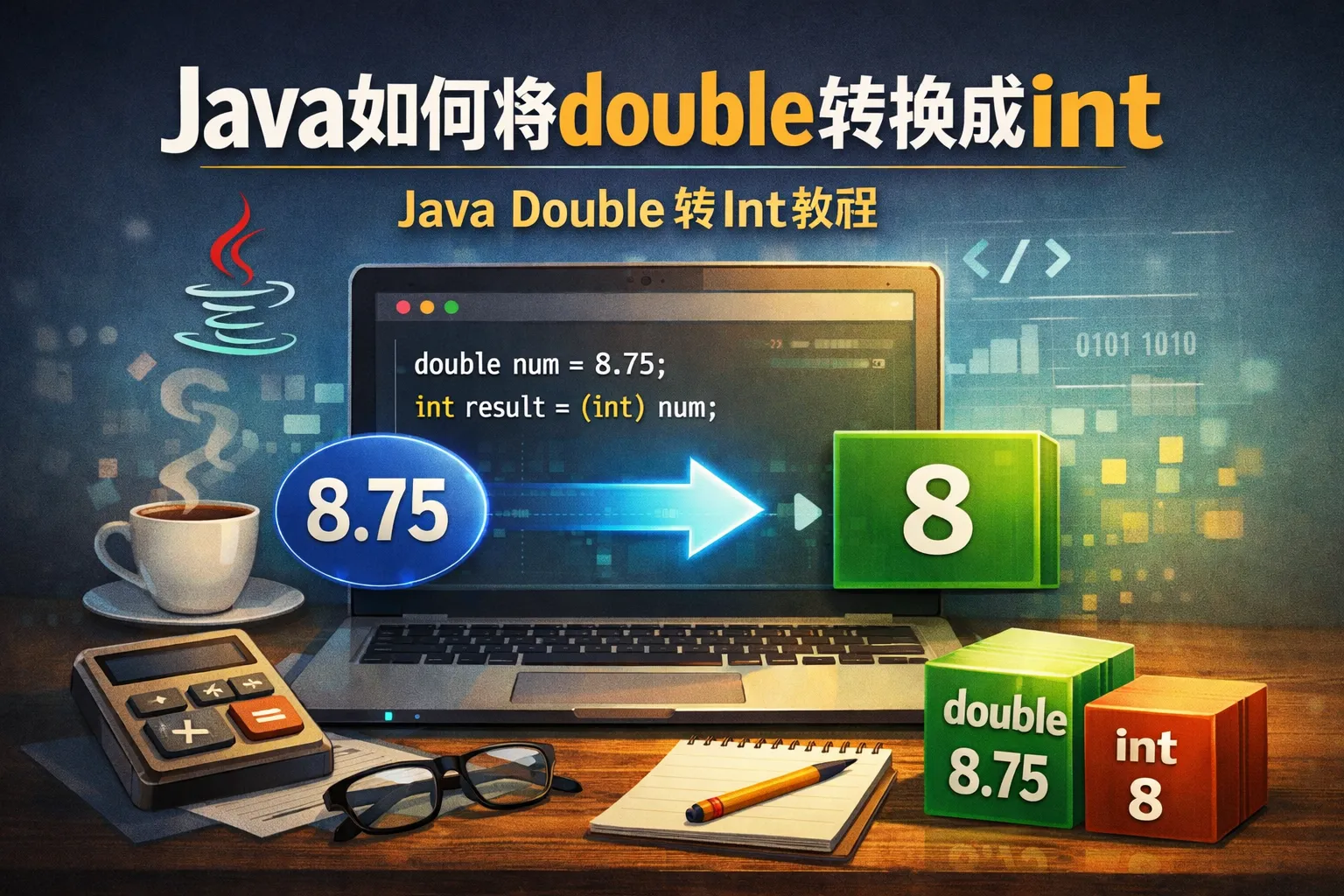 java如何将double转换成int