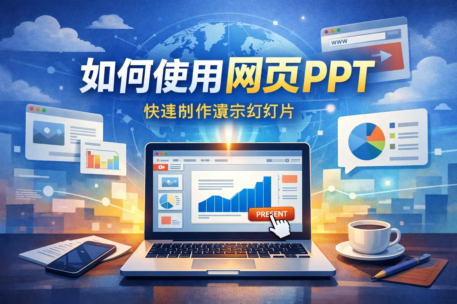 如何使用网页ppt