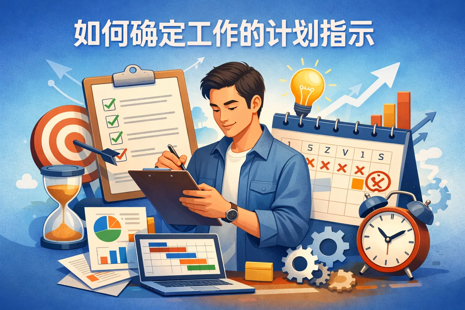 如何确定工作的计划指示