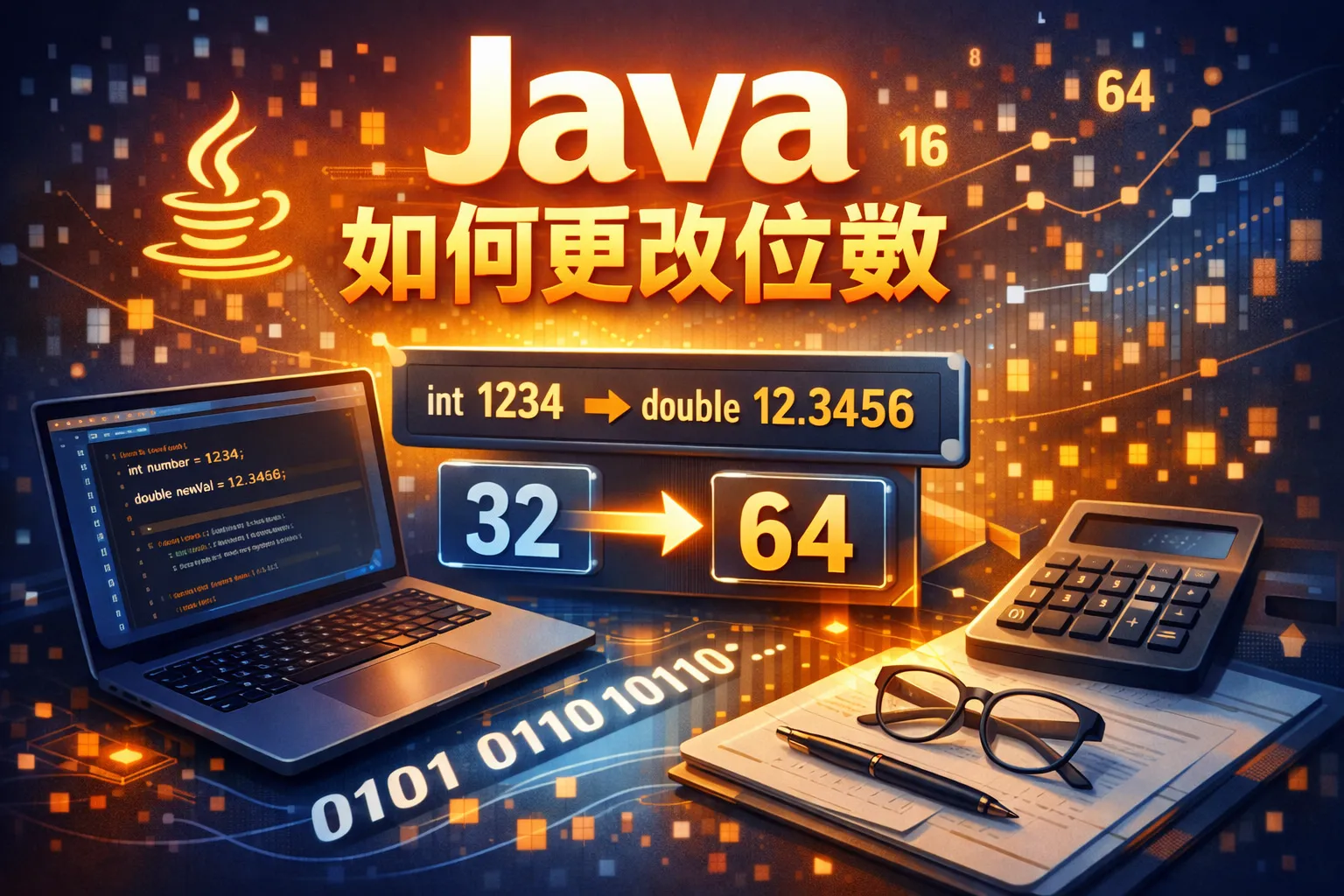 java如何更改位数