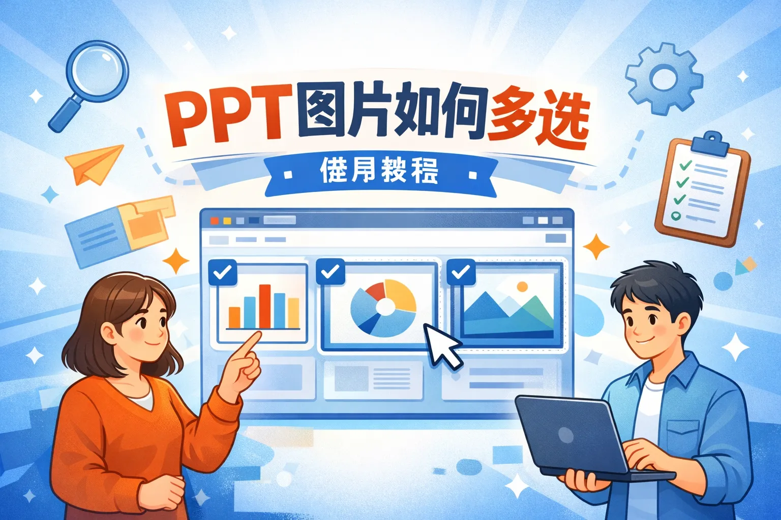 ppt图片如何多选