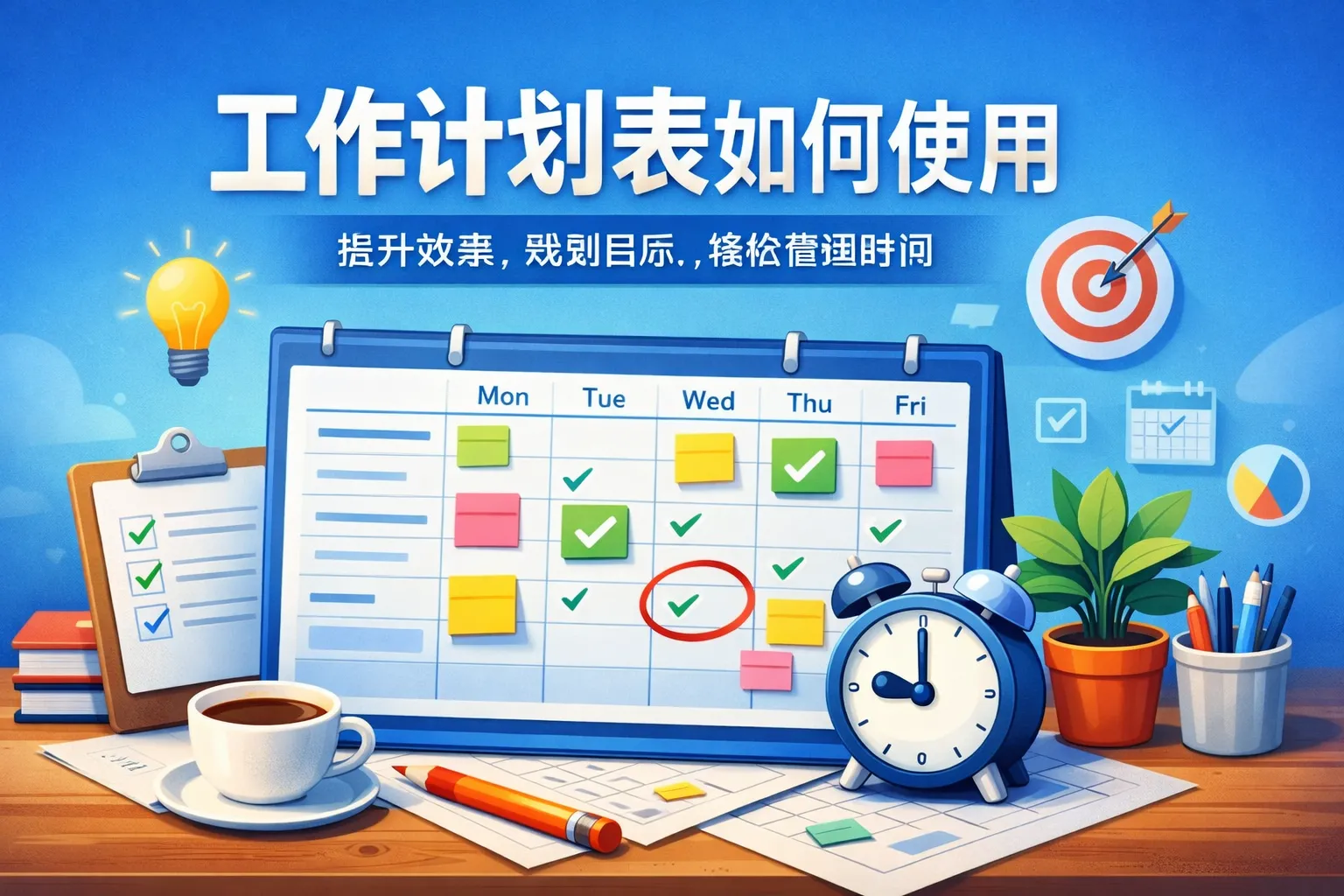 工作计划表如何使用