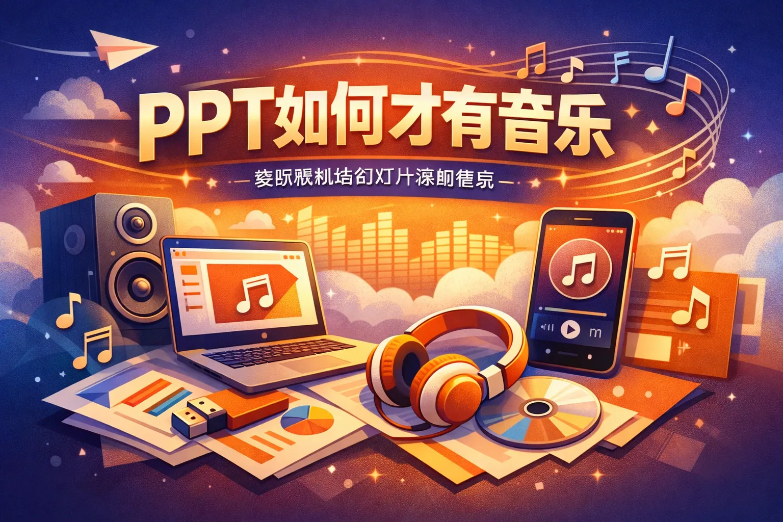 ppt如何才有音乐