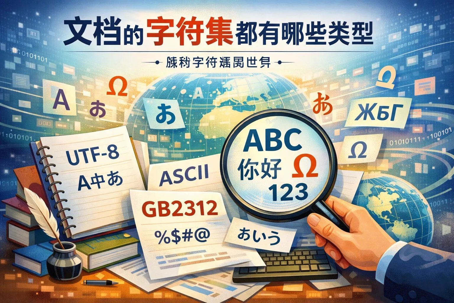 文档的字符集都有哪些类型