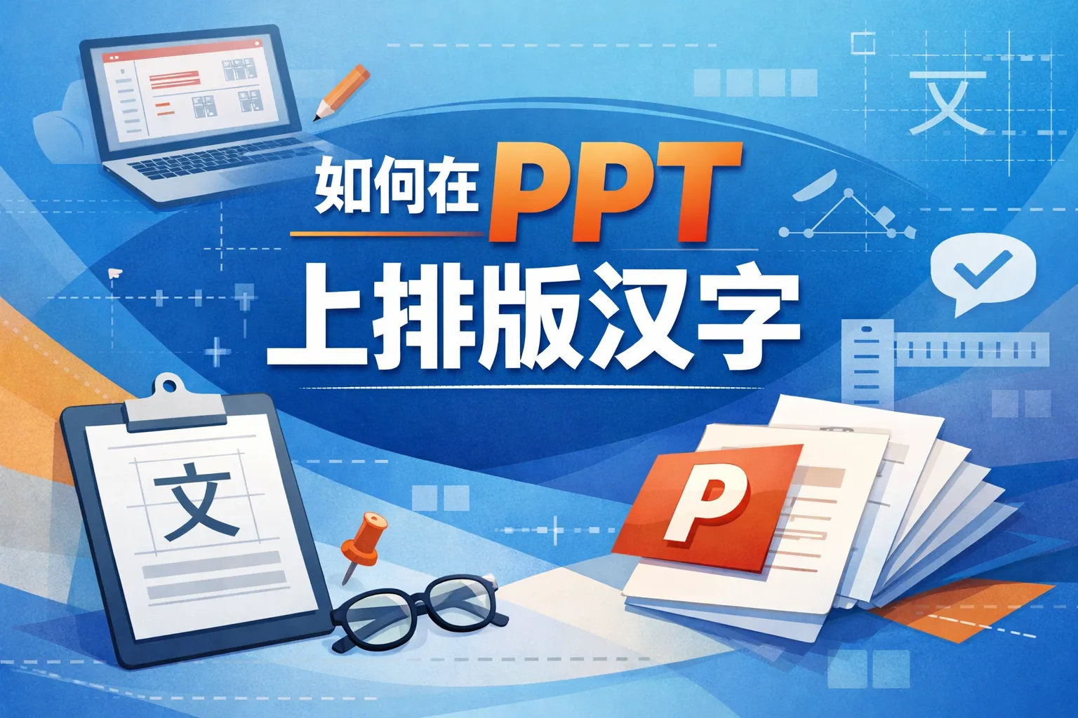 如何在ppt上排版汉字