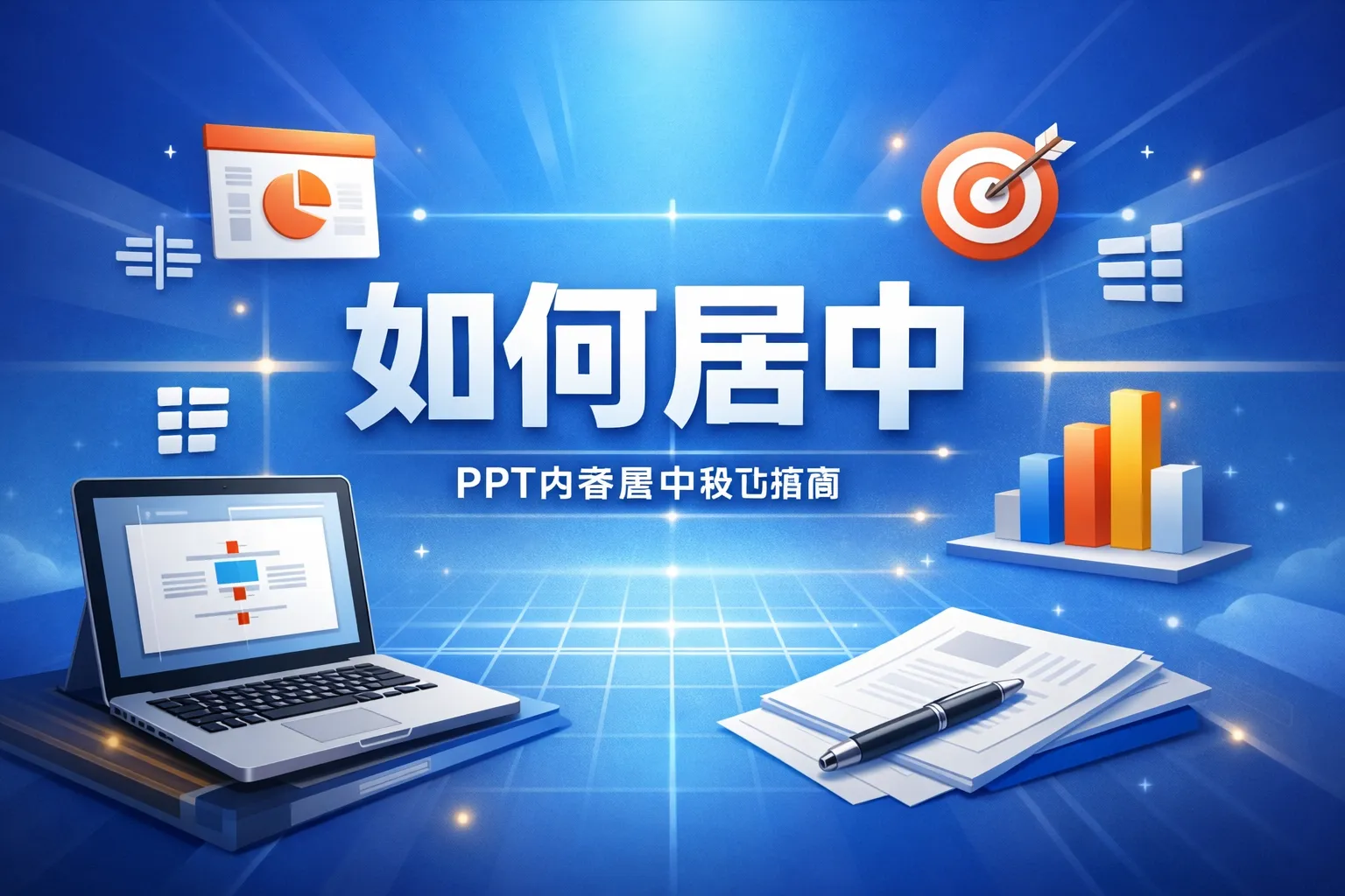 ppt叠加如何居中
