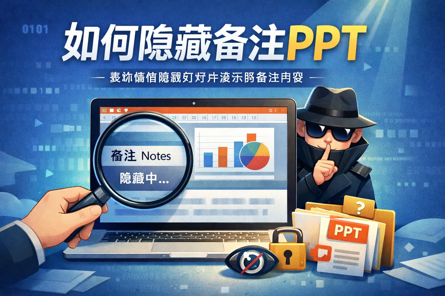 如何隐藏备注ppt