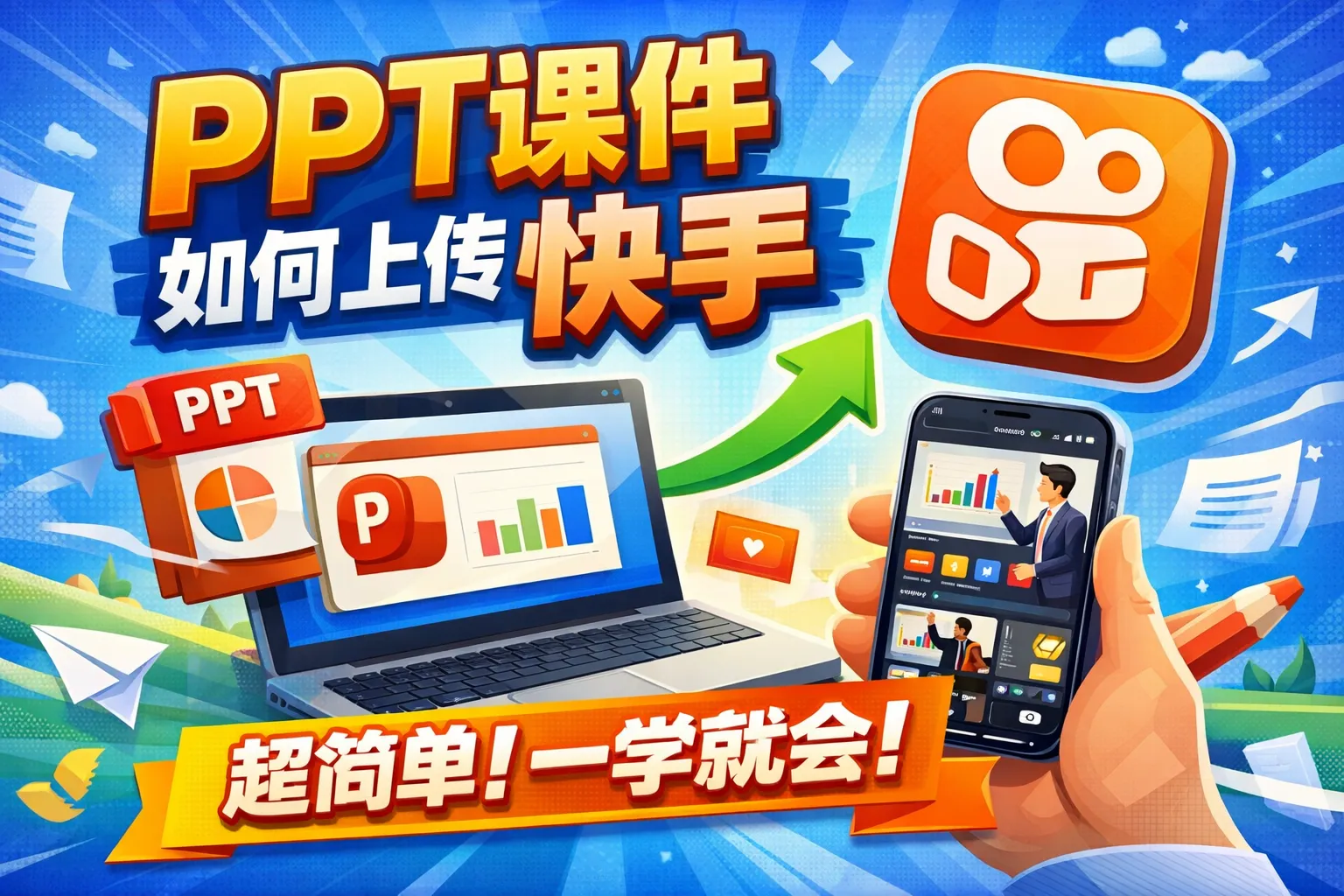 ppt课件如何上传快手