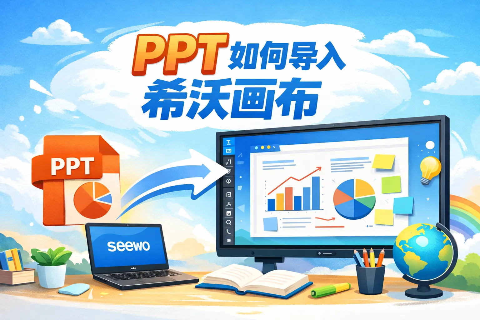 ppt如何导入希沃画布