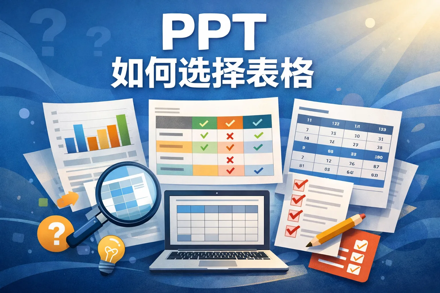 ppt如何选择表格