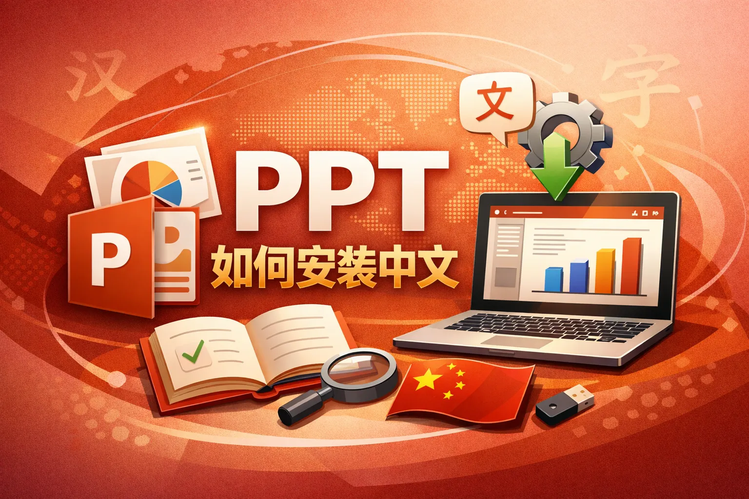 ppt如何安装中文