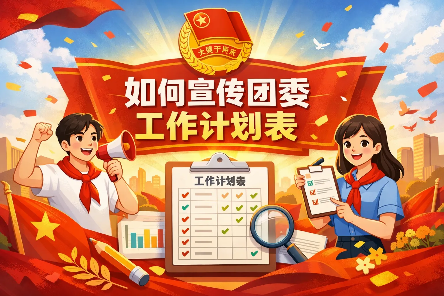 如何宣传团委工作计划表