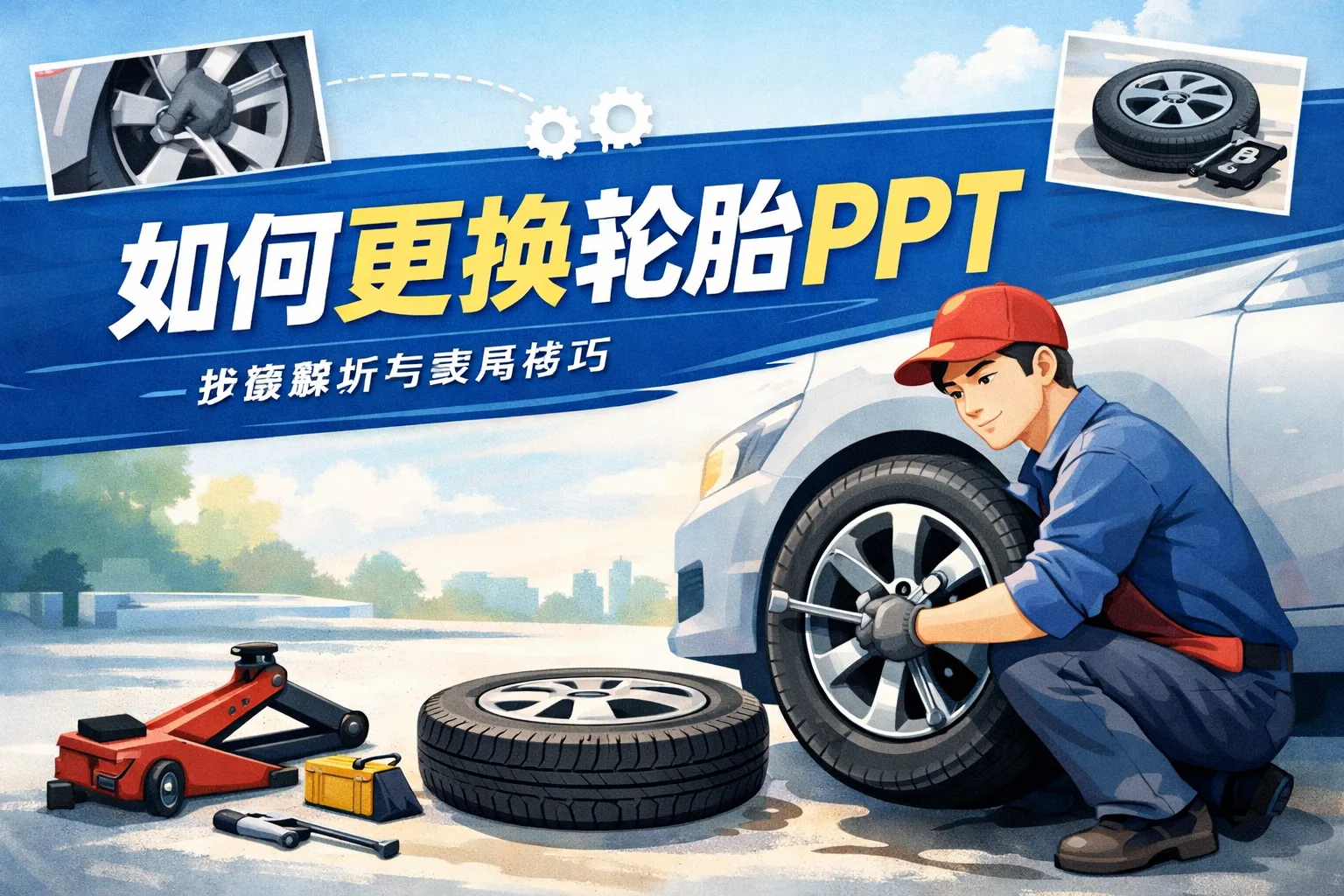 如何更换轮胎ppt