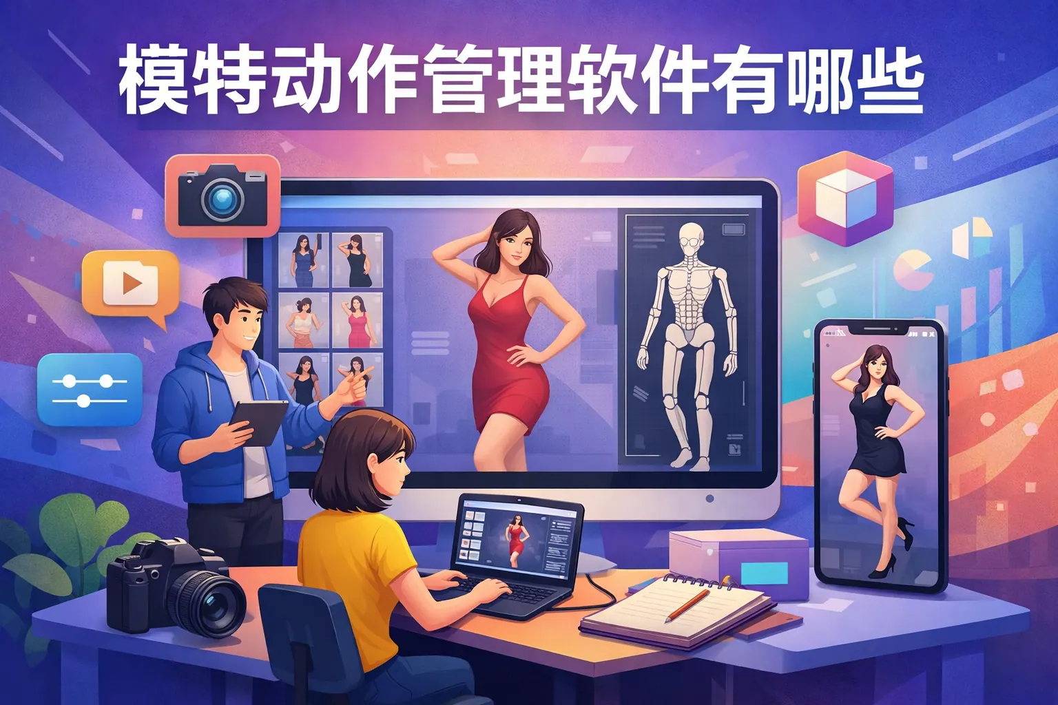 模特动作管理软件有哪些