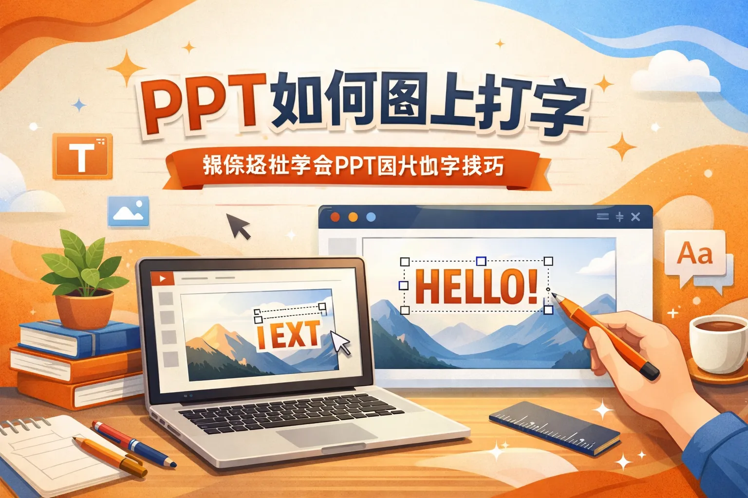 ppt如何图上打字
