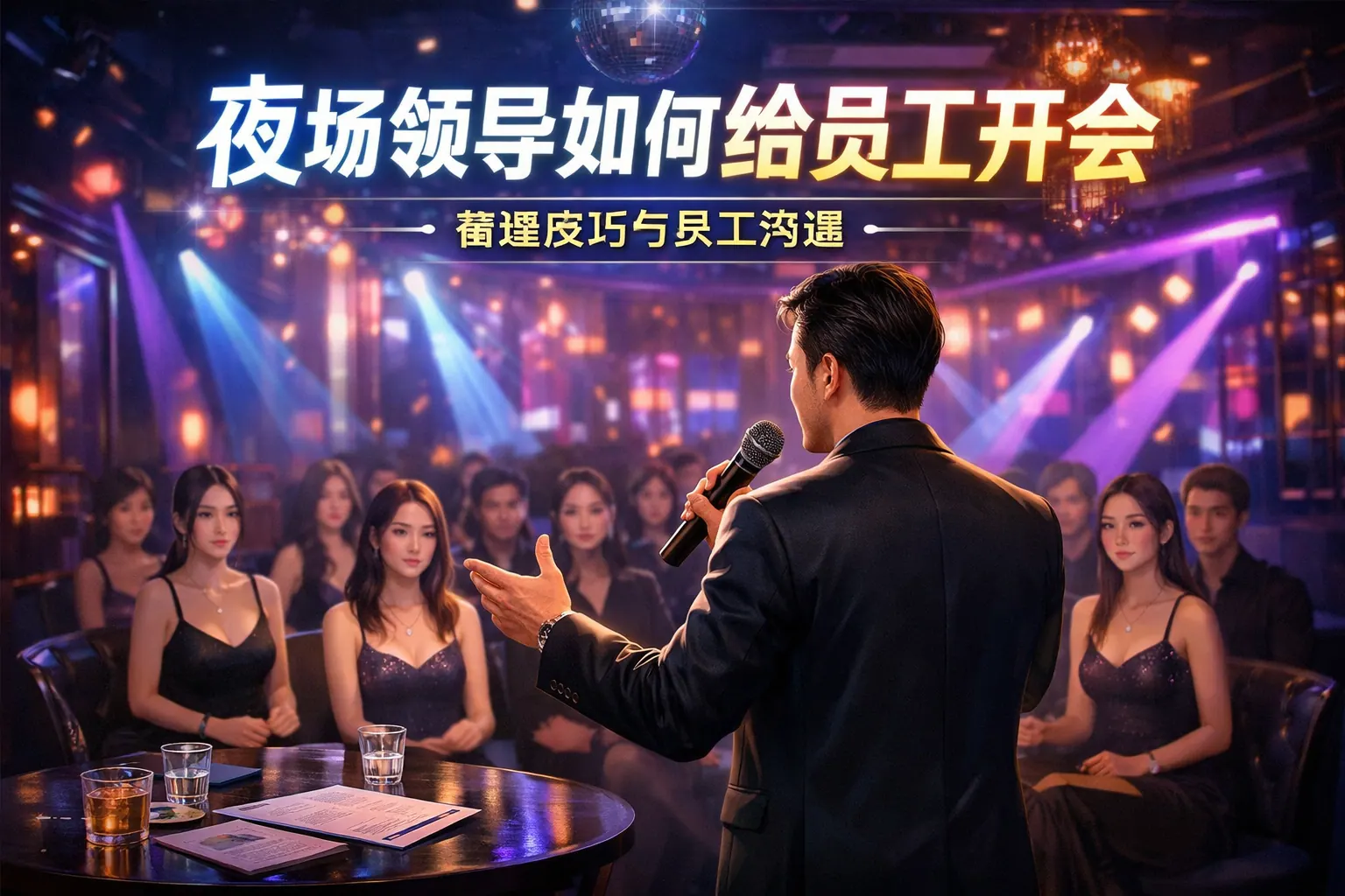 夜场领导如何给员工开会