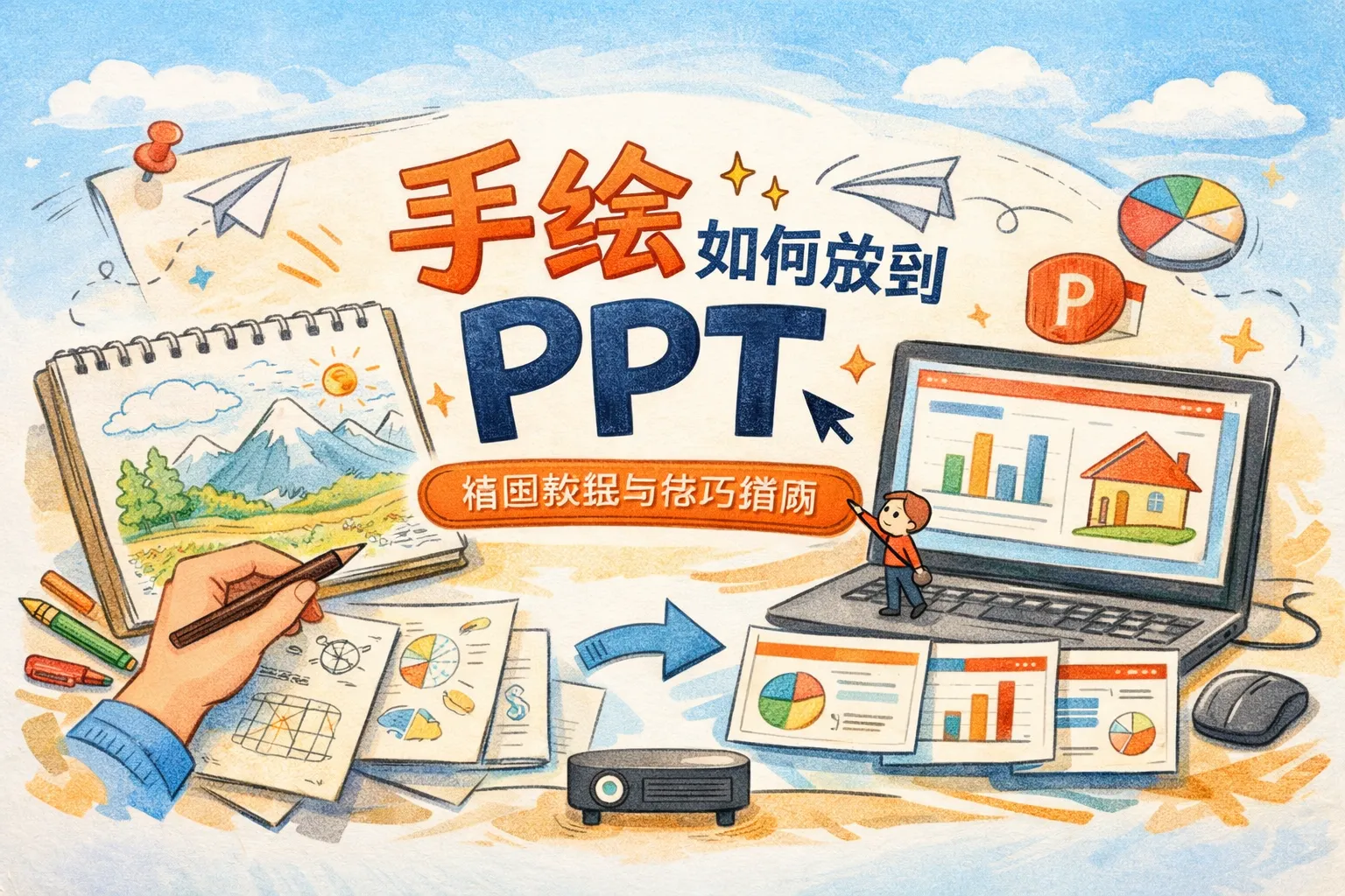 手绘如何放到ppt