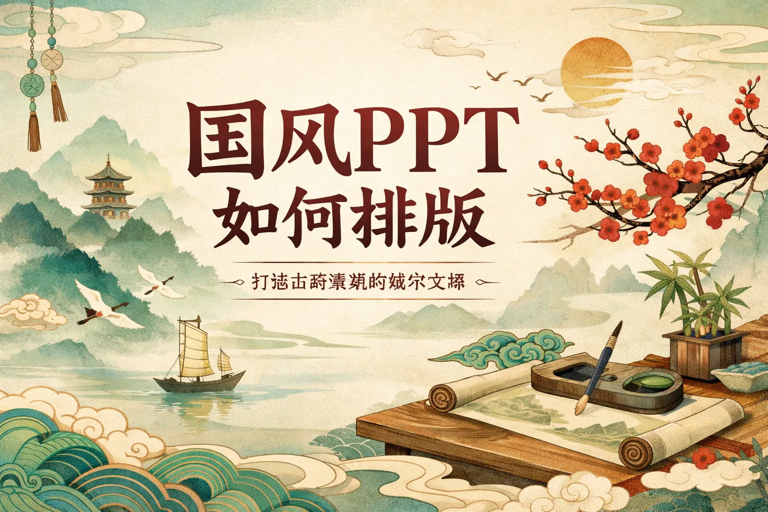 国风ppt如何排版