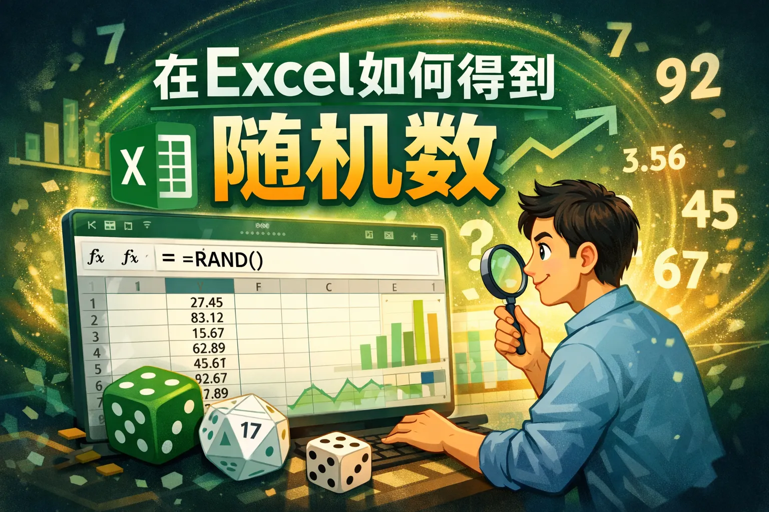 在excel如何得到随机数