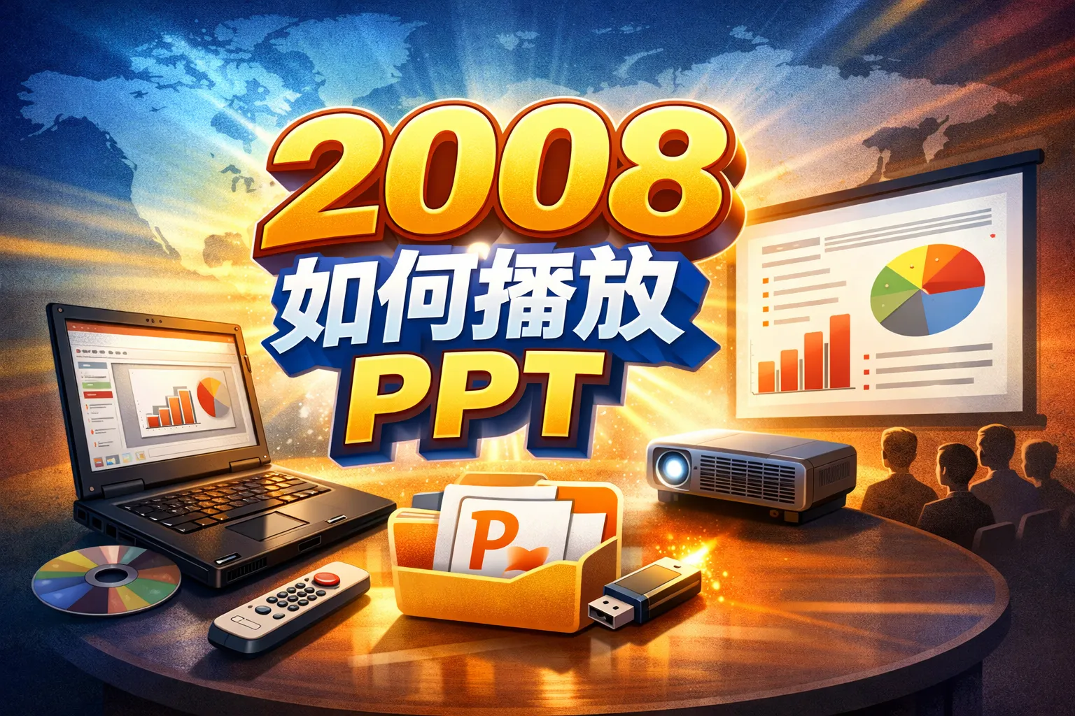 2008如何播放ppt