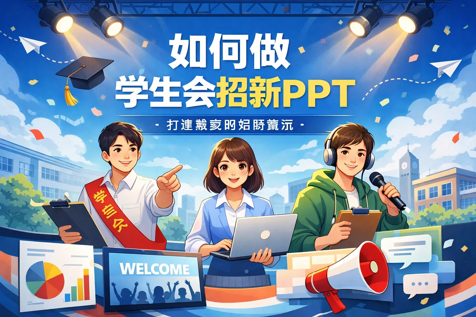 如何做学生会招聘ppt