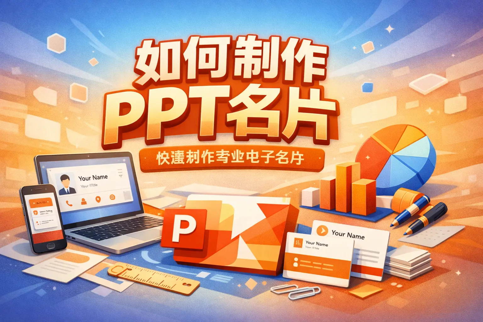 如何制作ppt名片