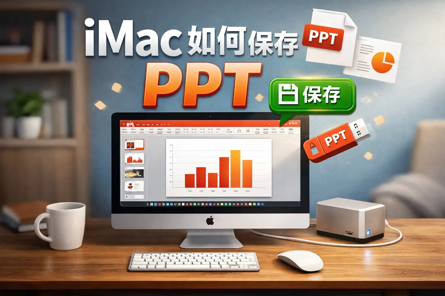 imac如何保存ppt