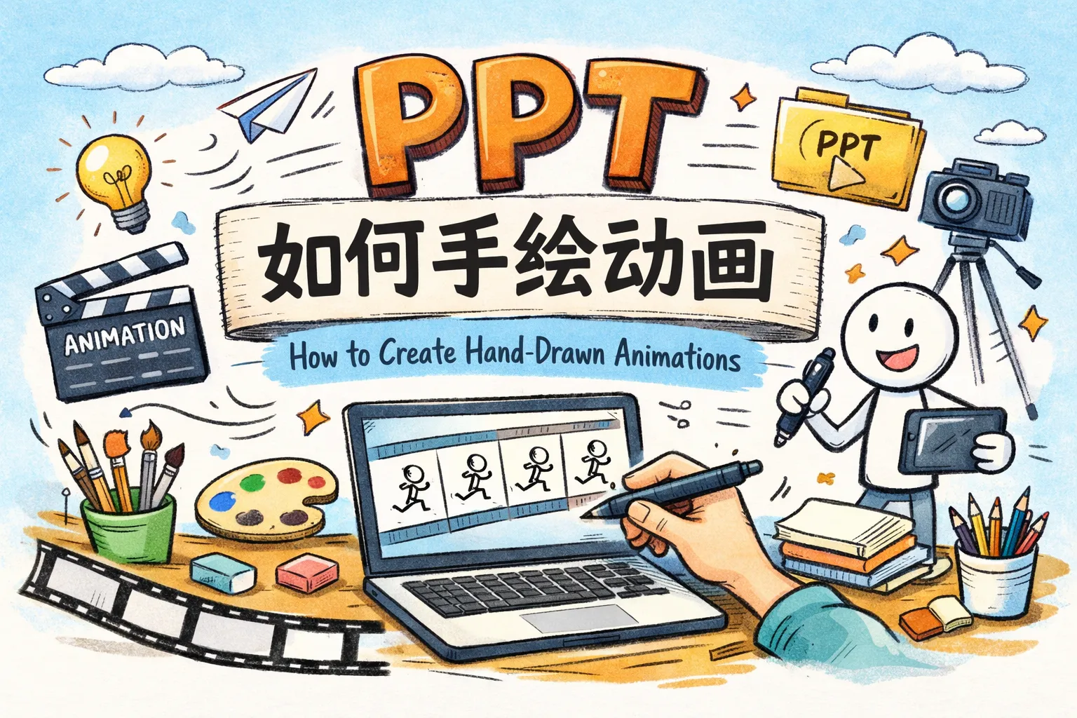 ppt如何手绘动画
