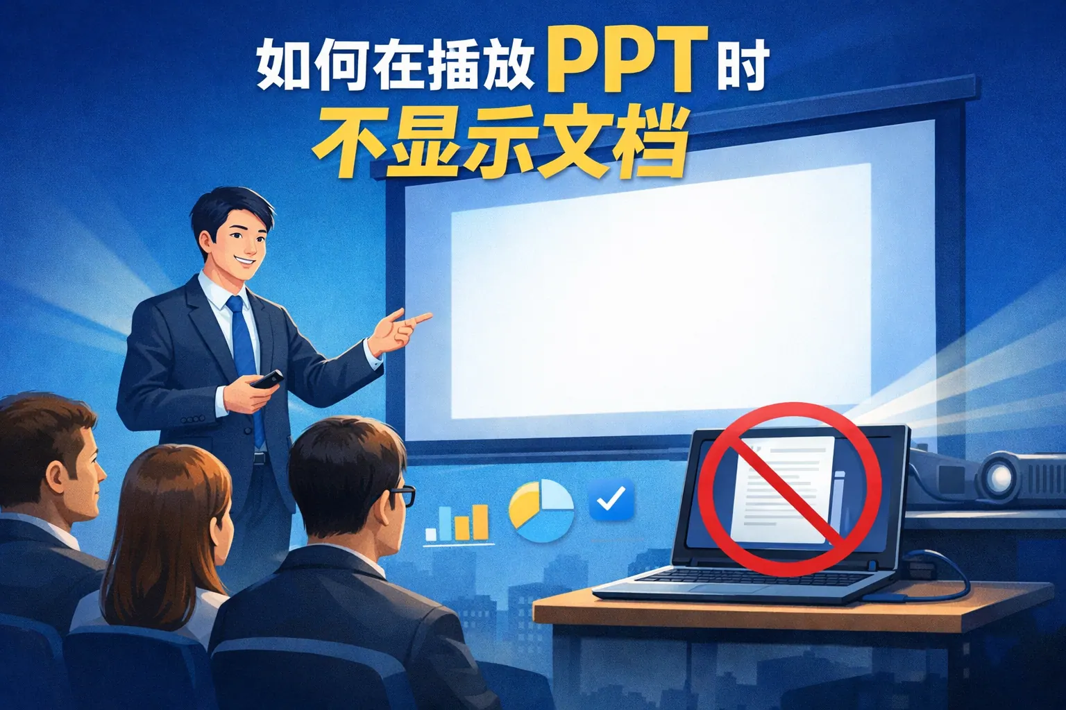 如何在播放ppt时不显示文档