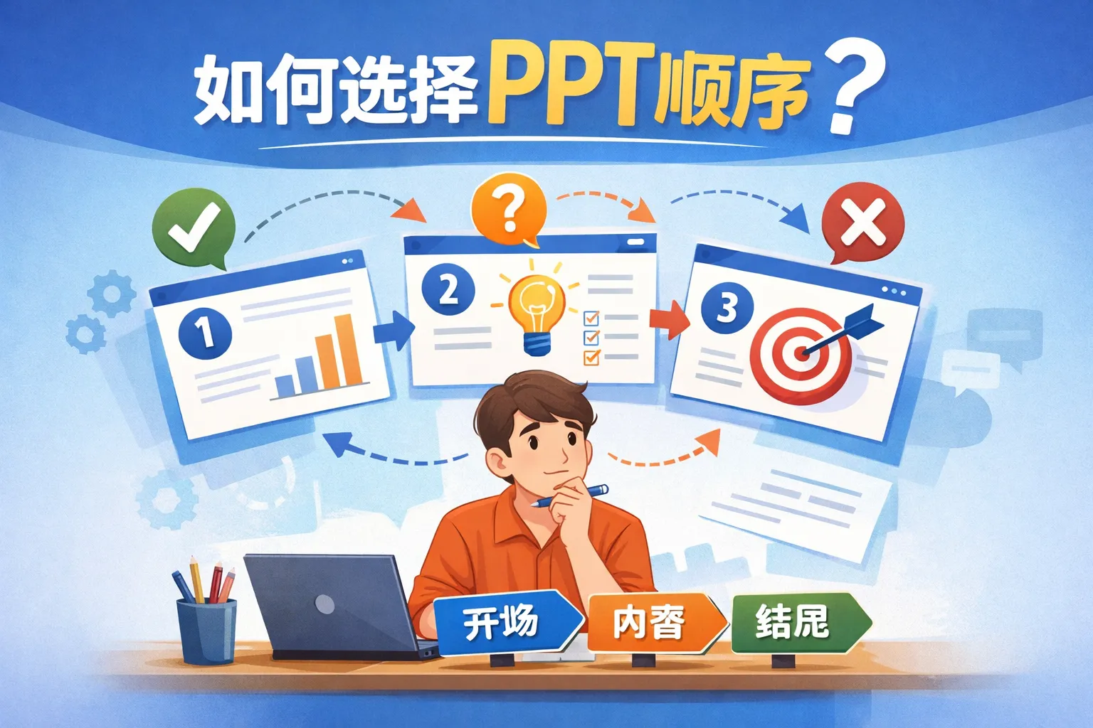 如何选择ppt顺序