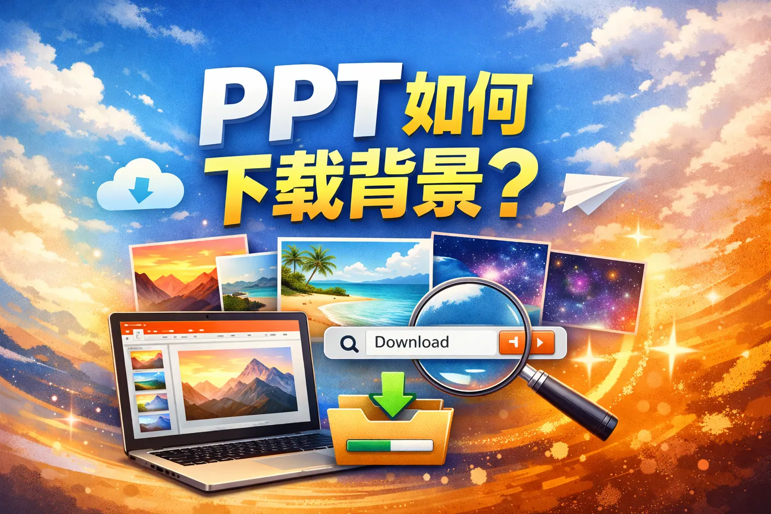 ppt如何下载背景