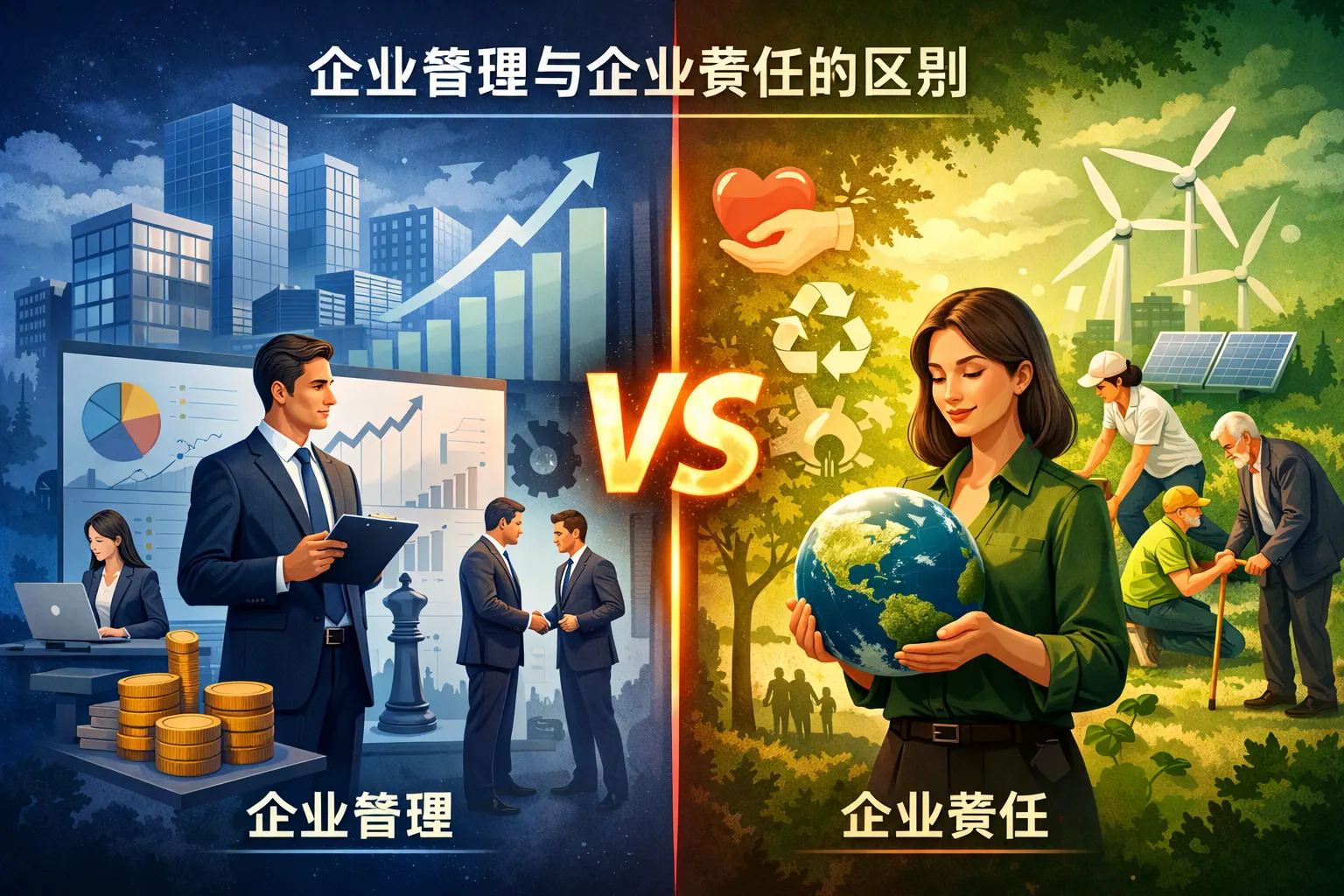 企业管理与企业责任的区别