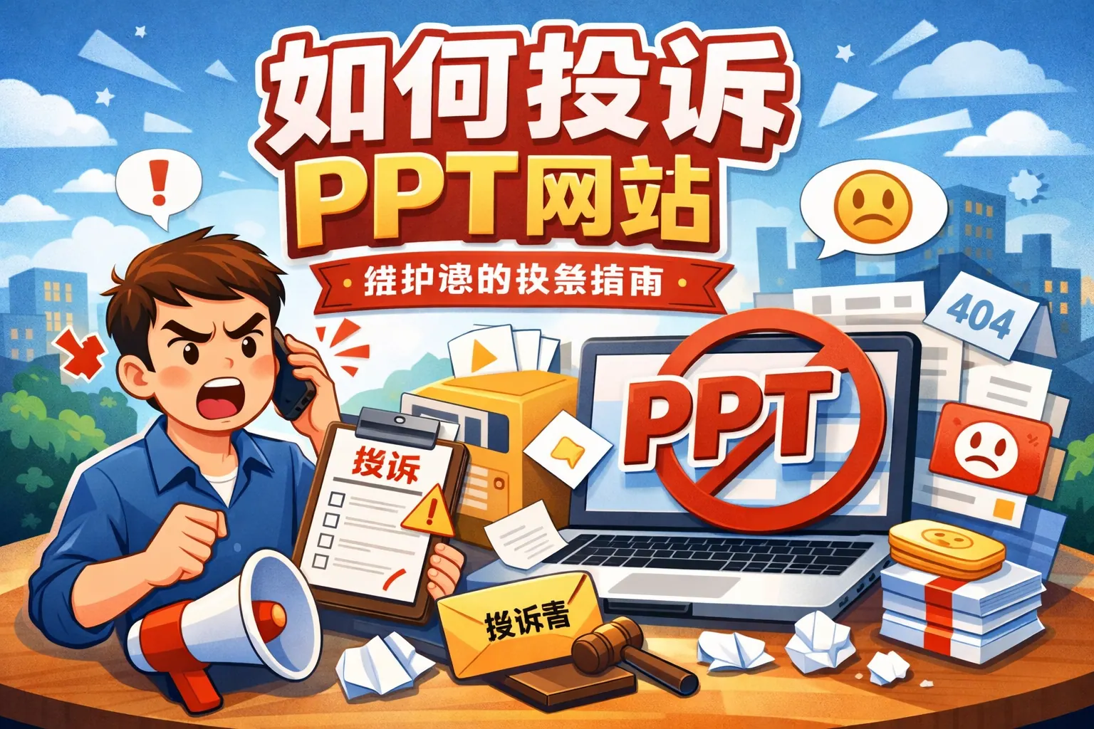 如何投诉PPT网站