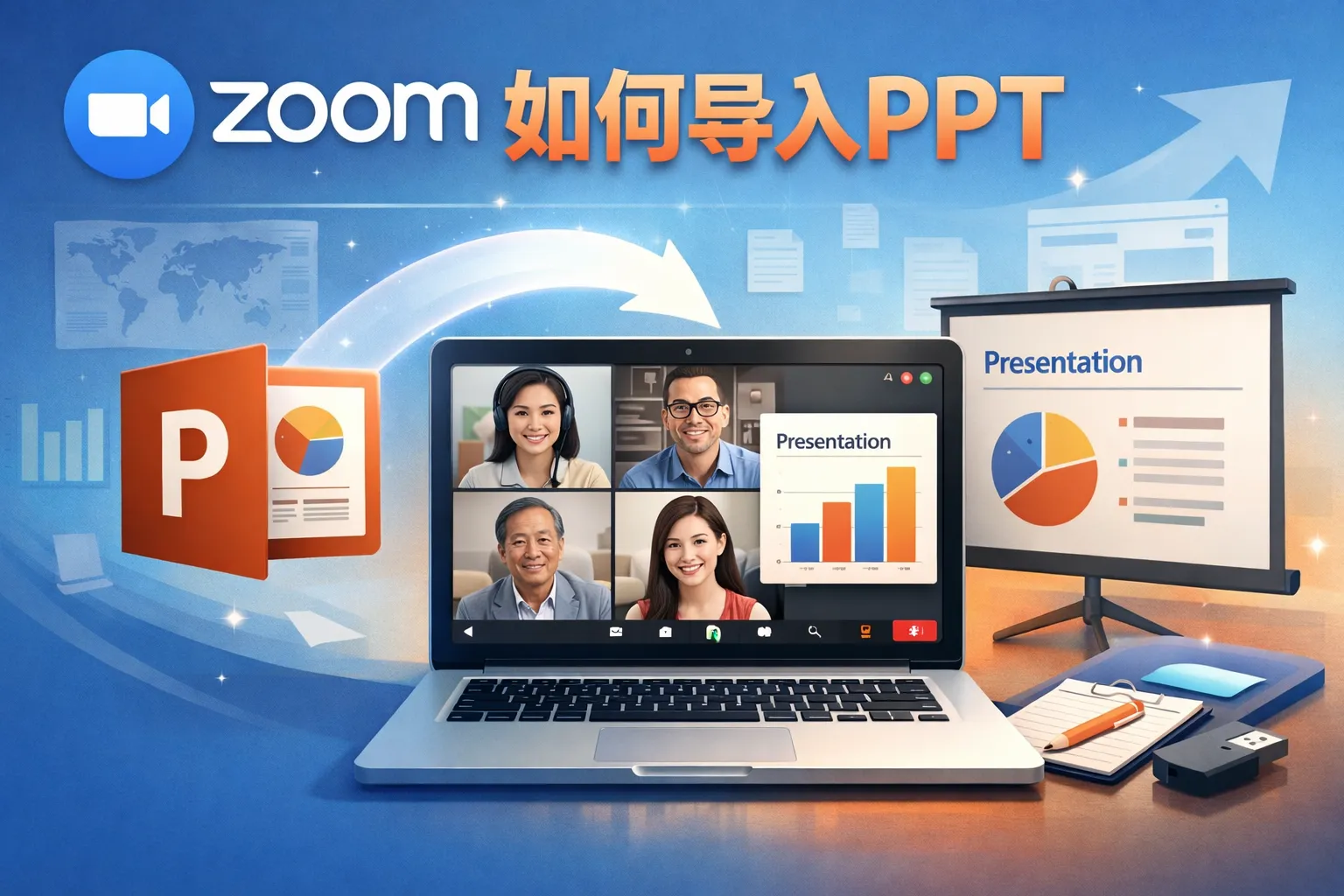 Zoom如何导入PPT