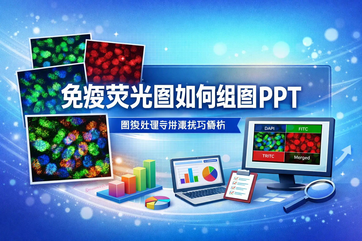 免疫荧光图如何组图ppt