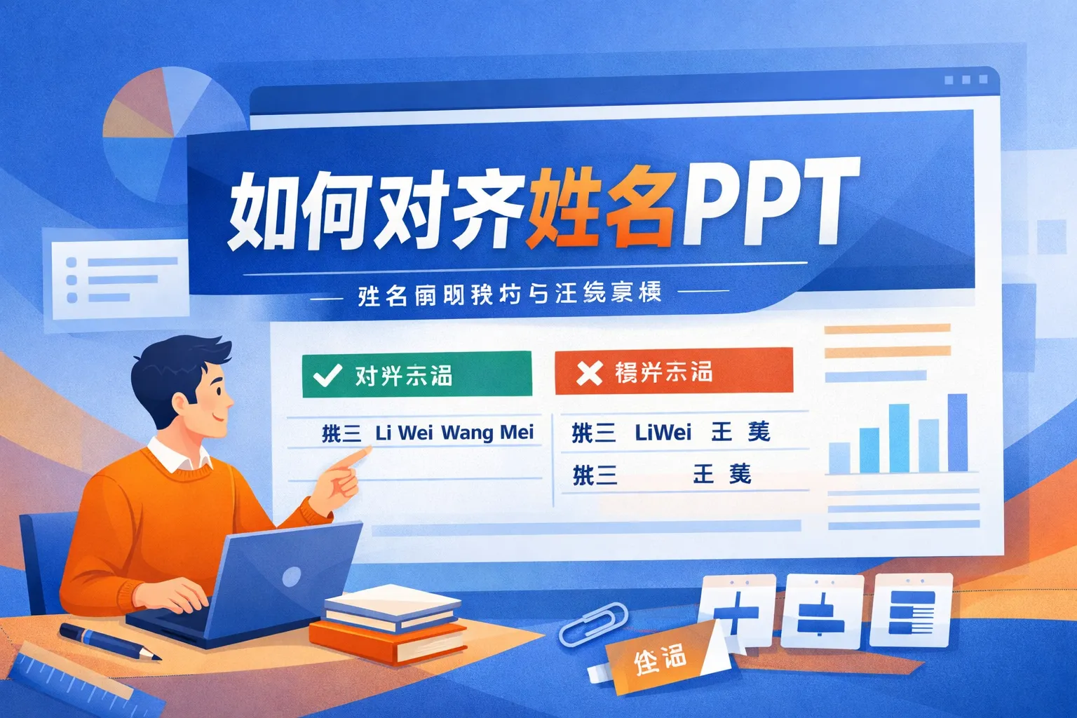 如何对齐姓名ppt