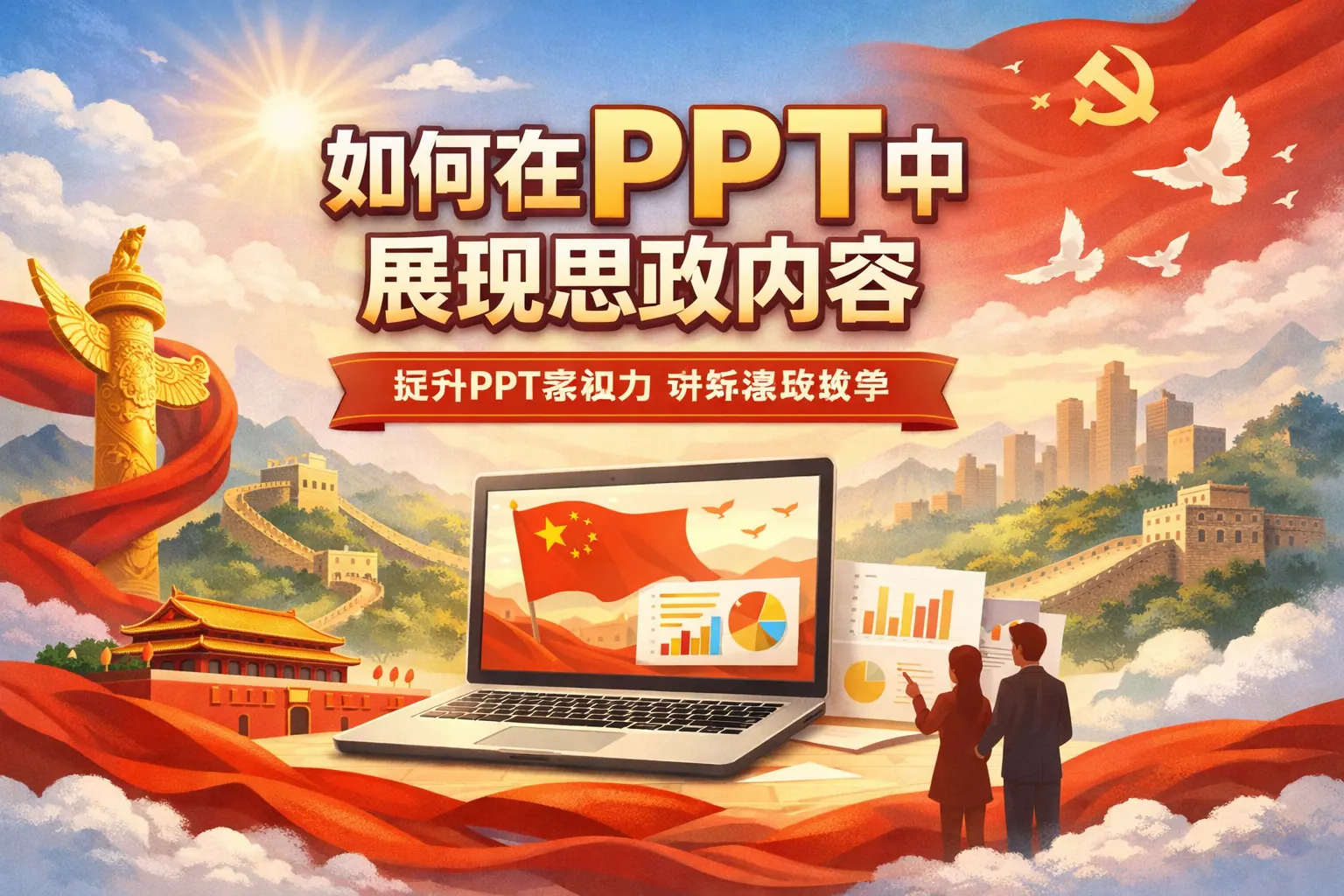 如何在ppt 中展现思政内容