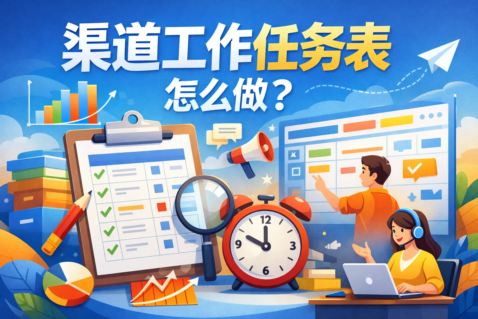 渠道工作任务表怎么做的