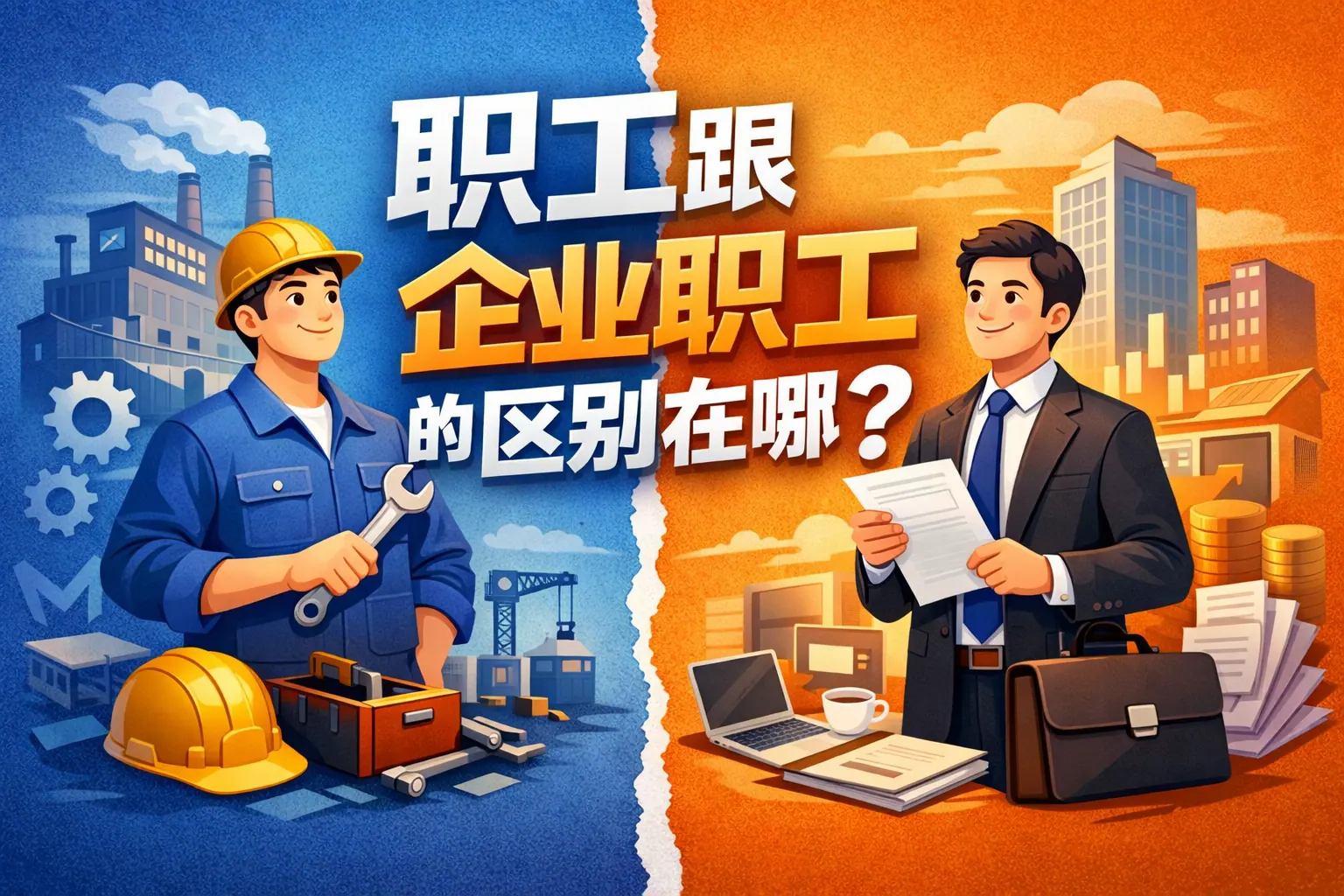 职工跟企业职工的区别在哪