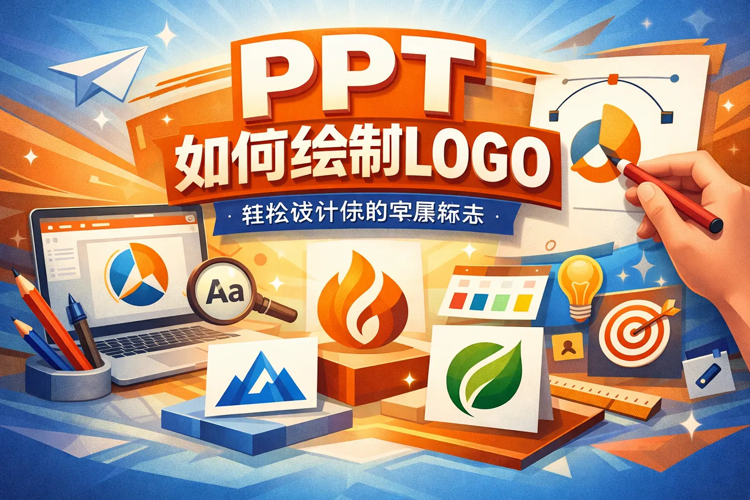 ppt如何绘制logo